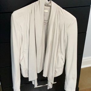 Slightly cropped waterfall jacket